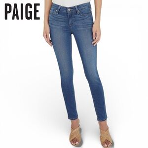 PAIGE Women's Jeans Verdugo Cropped Ankle Cut Ridgeline Mid-Rise Blue | Size 29